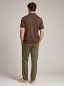Paolo Martini Dark Brown Cable Knit Polo Shirt – Code 108