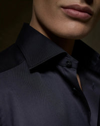 Navy Signature Twill Shirt – Slim Fit