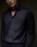 Navy Signature Twill Shirt – Slim Fit