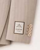 Paolo Martini cream wool suit model 26134, sleeve buttons and fabric label detail