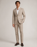 Paolo Martini cream wool suit model 26134 worn by a male model, full-length front view