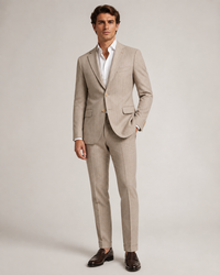 Paolo Martini Cream Wool Suit — Model 26134