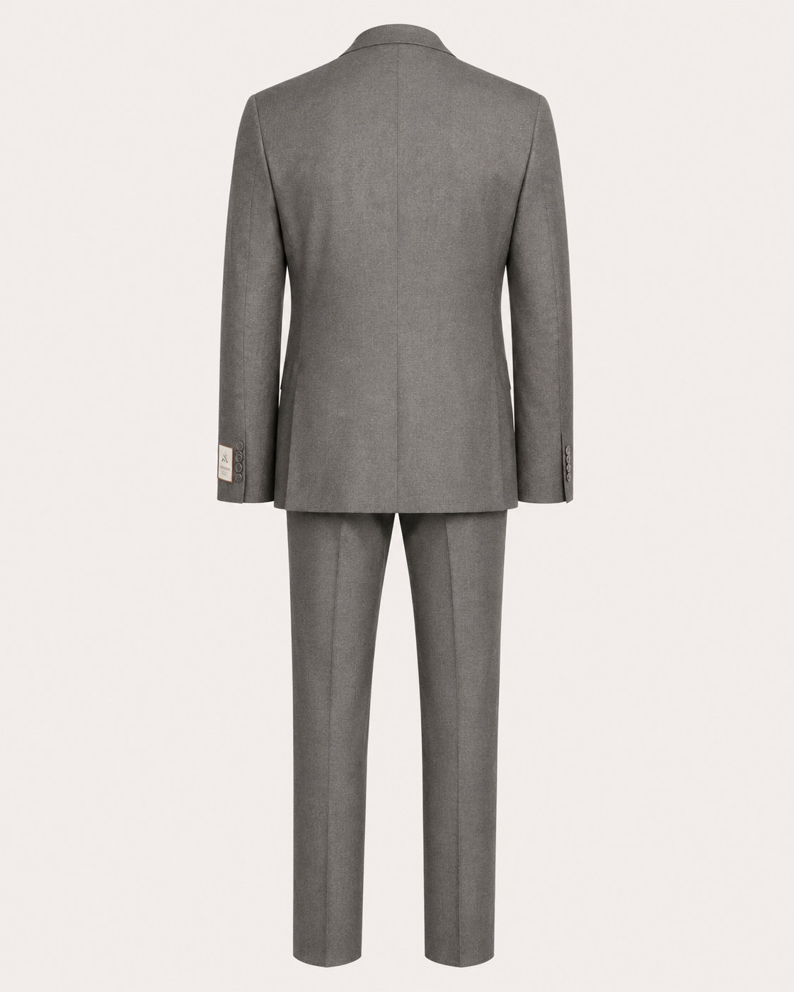 Paolo Martini gray wool suit model 26134, full back product view