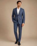 Paolo Martini steel blue Reda wool suit Model 26134 on male model